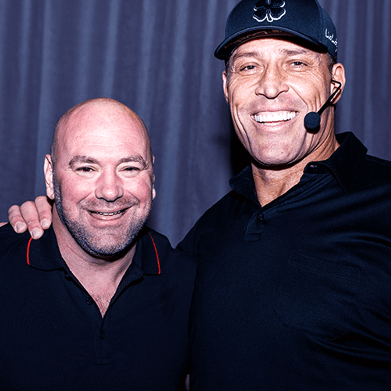 The insatiable Dana White with Tony Robbins