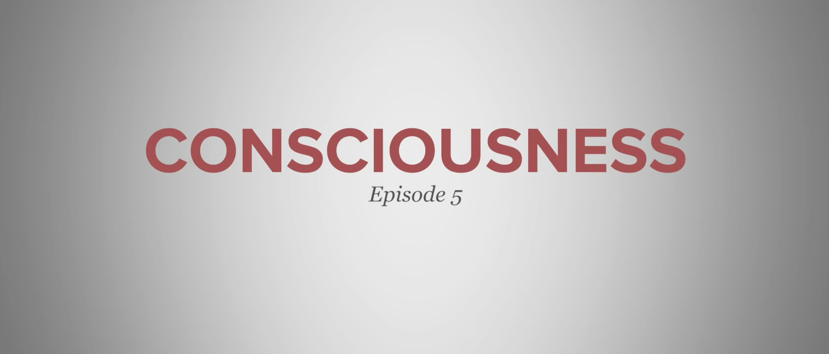 the word consciousness is on a white background