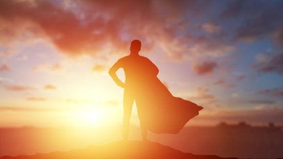 A man feeling confident