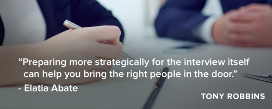 Put the interview process to work