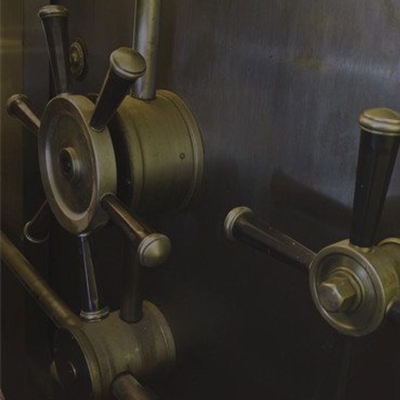 Why do we do what we do? Image of bank vault locks