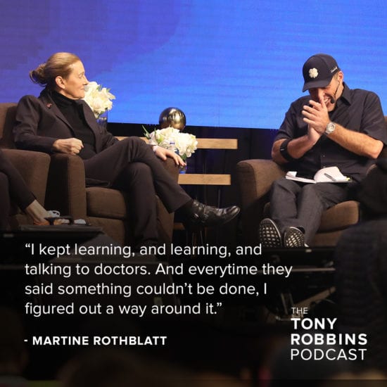 Martine Rothblatt and Tony Robbins