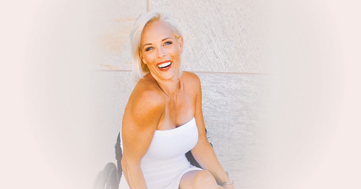 The power of forgiveness image of blonde woman smiling in a white dress