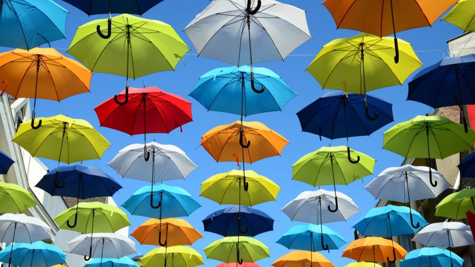 Colorful umbrellas