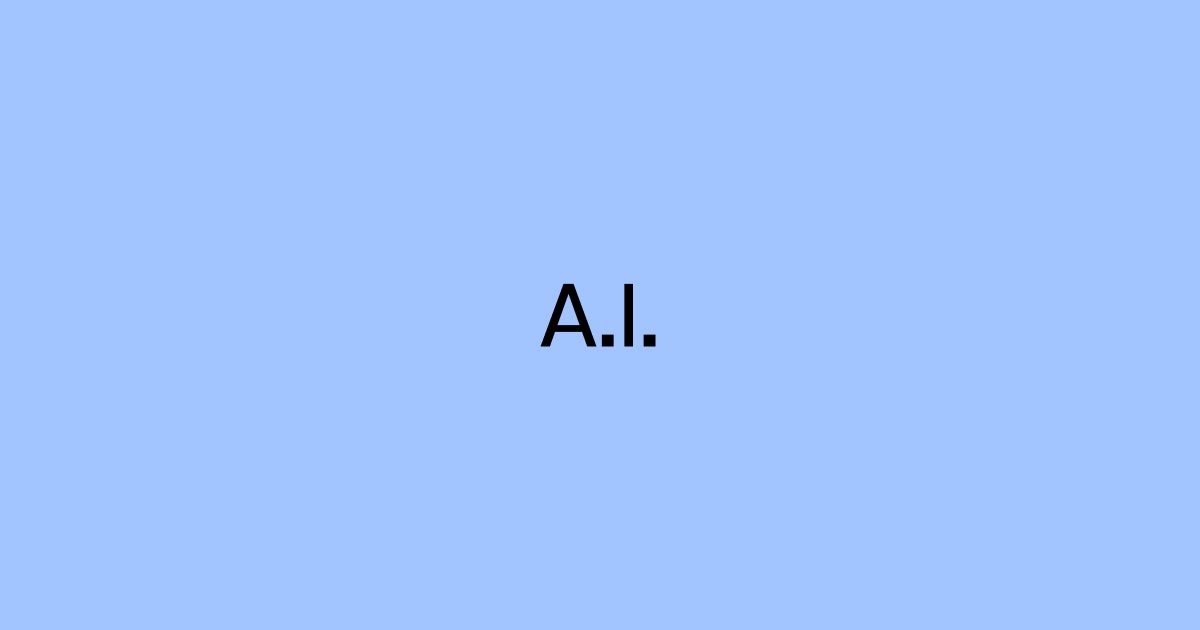 A.I. | OMGLORD