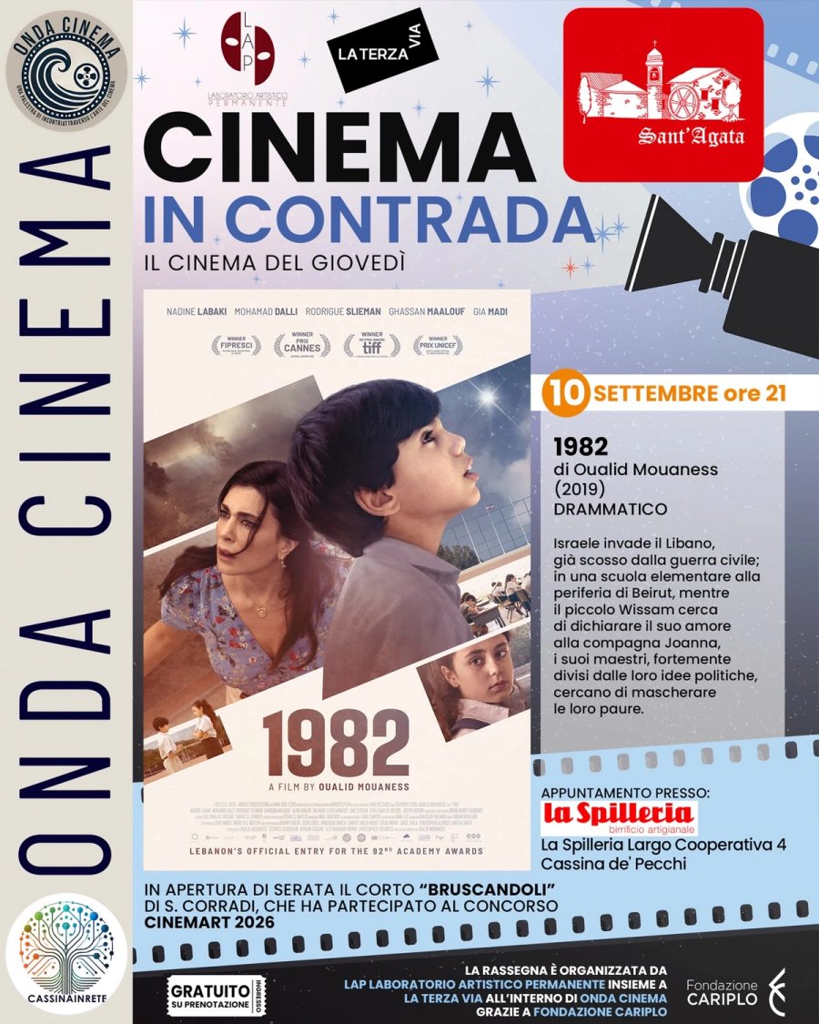 Giovedì 10/9 h 21 cinebar 