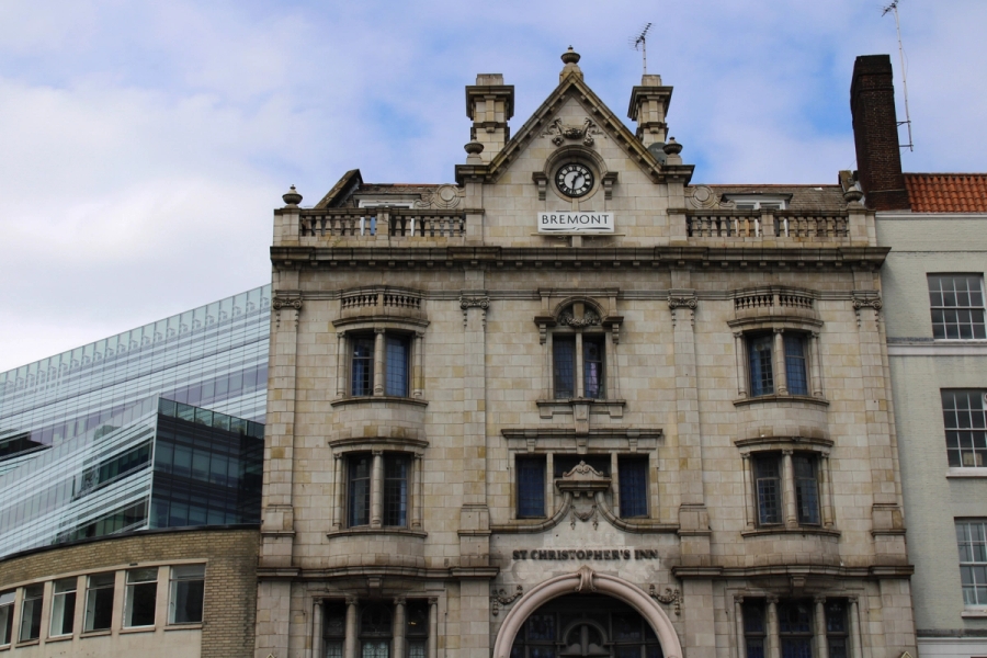 Front of hotel.