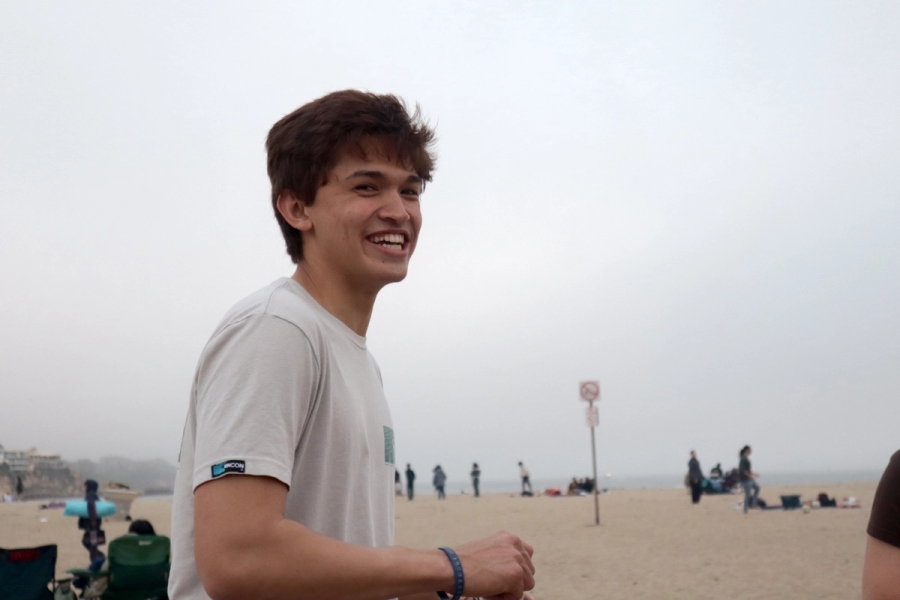 Boy smiling.