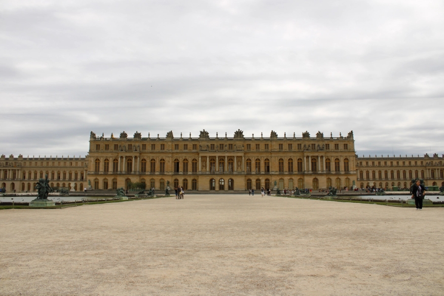 Back of the Palace of Versailles.