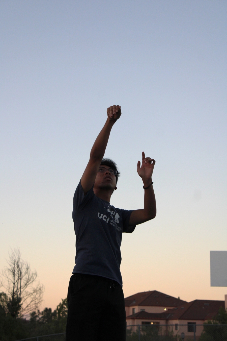 Boy at the end of shoot.