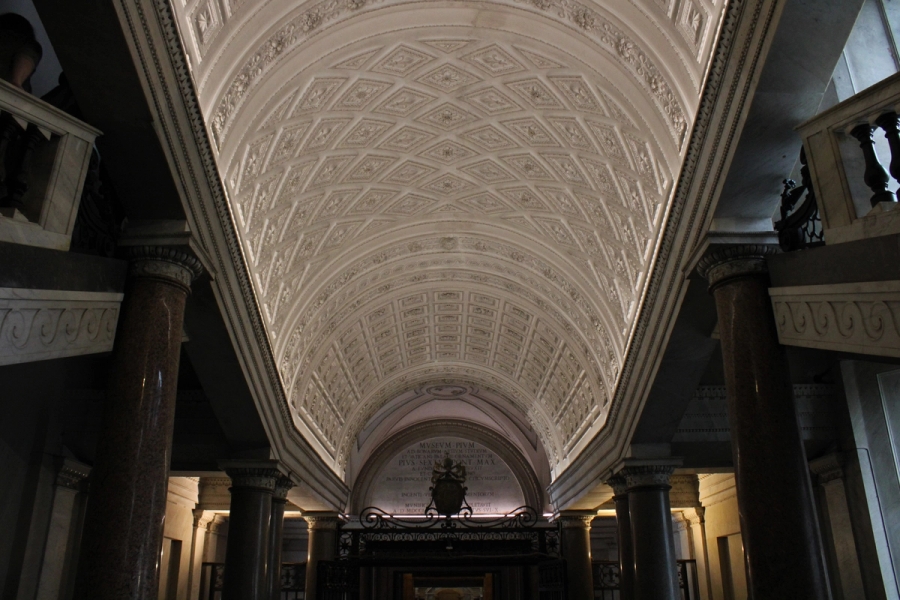 Ceiling of museum.