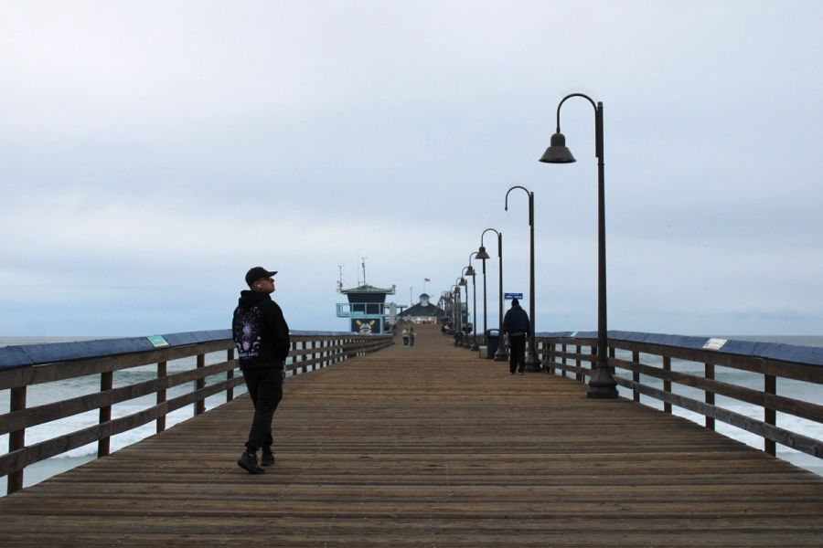 Beach pier.