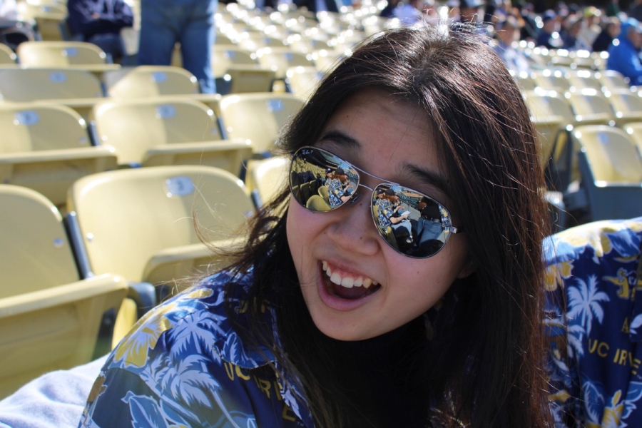 Asian girl in awe.