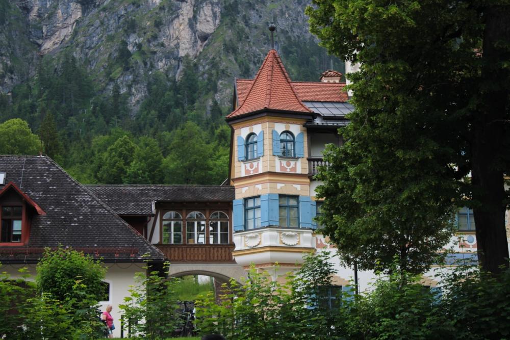 Building hiding behind trees.