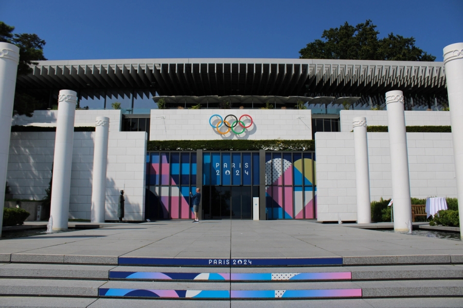 Front of Olympics museum.