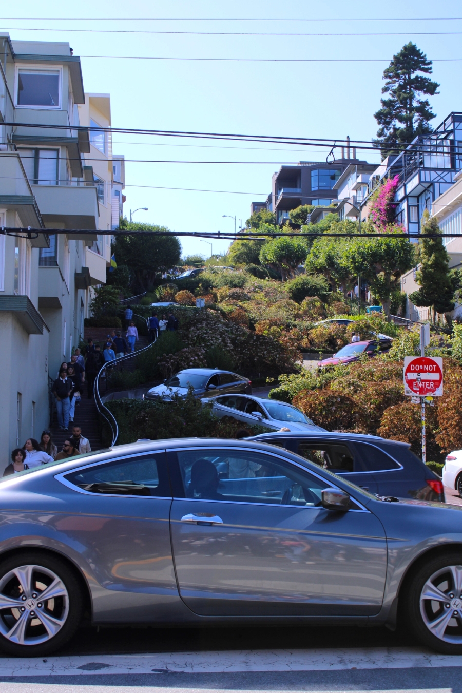 Lombard Street bottom view.