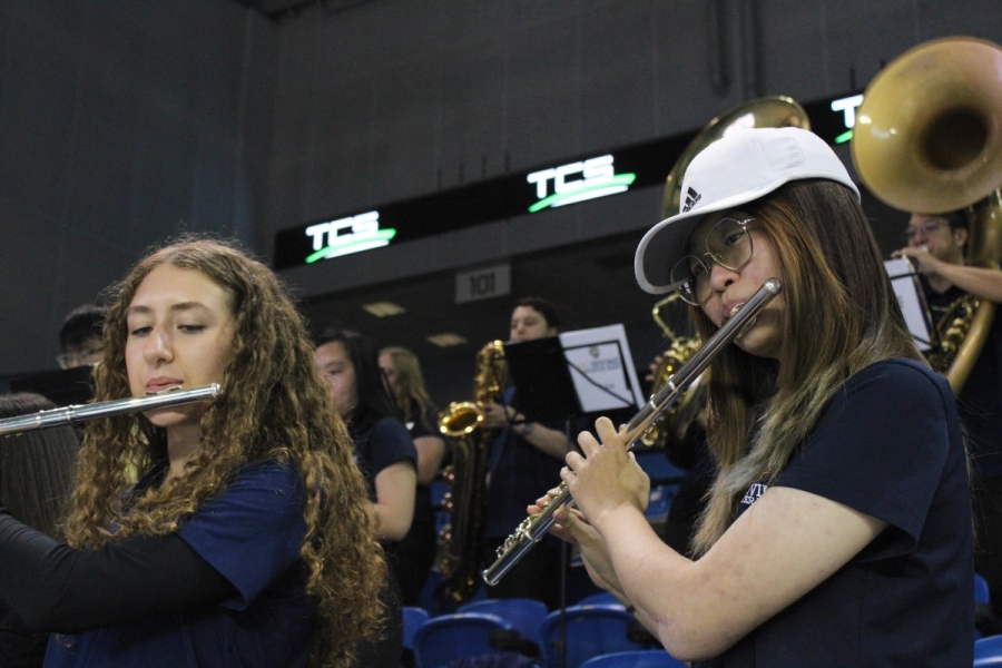 Two flute players.