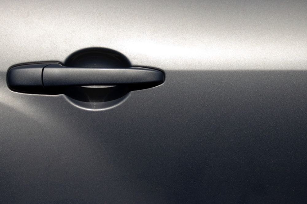 Handle of a car.