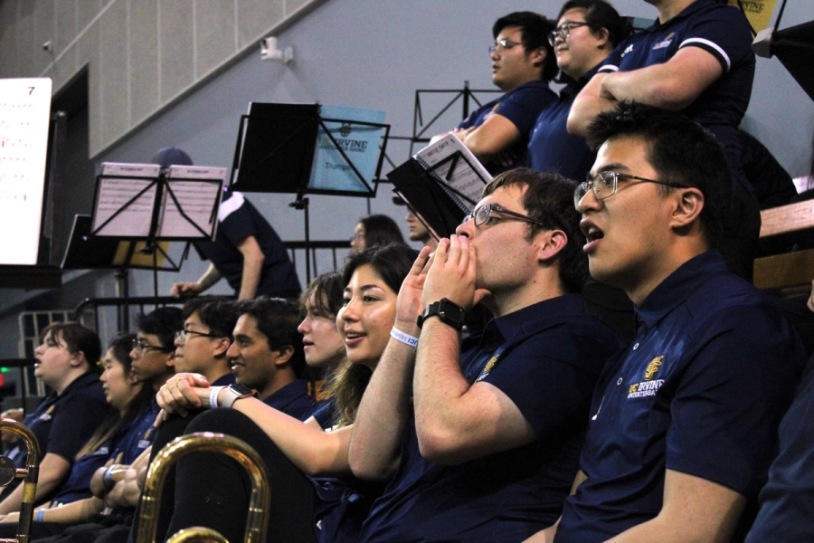 Trombones reacting to game.