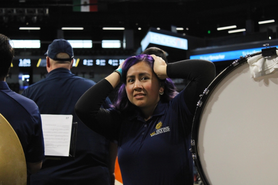 Girl in disbelief.