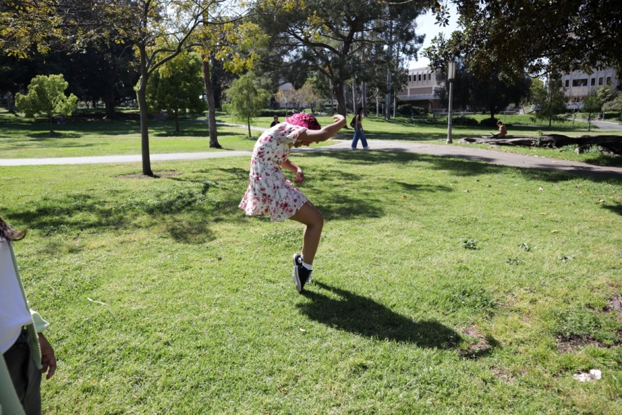 Girl hitting the Michael Jackson.