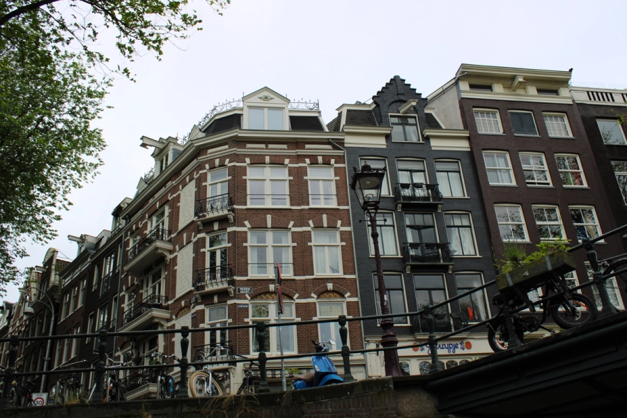 Low angle of old building.