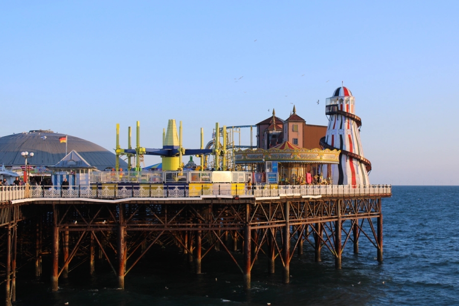 Rides on Brighton pier.