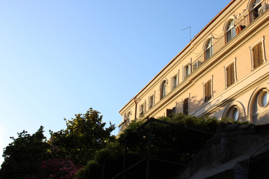 Building at golden hour.