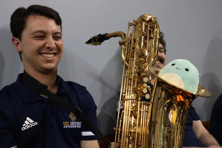 Pancake in a tenor sax.