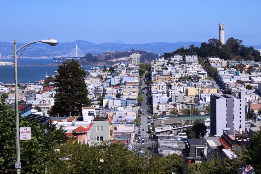 Lombard Street top view.
