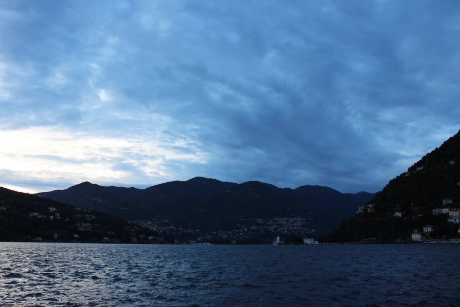 Opposite shores of Lake Como.