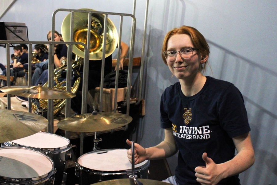 Girl on kit giving thumbs up.
