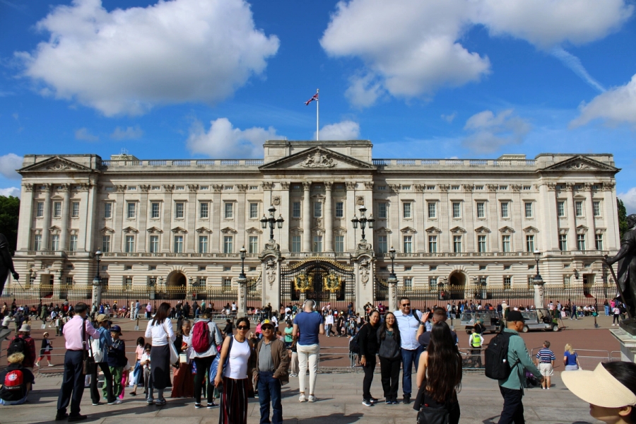 Front of Buckingham Palace.