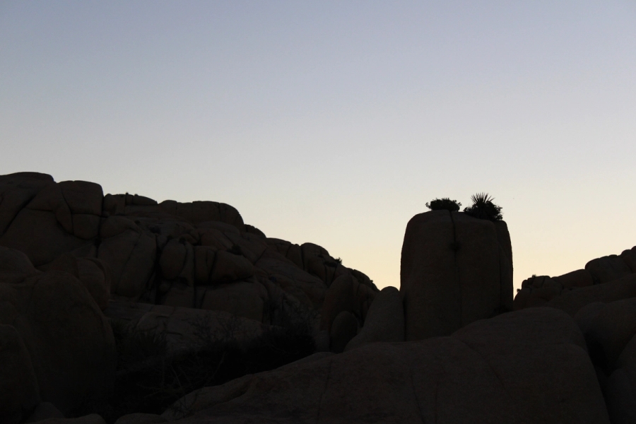 Rocks at sunset.