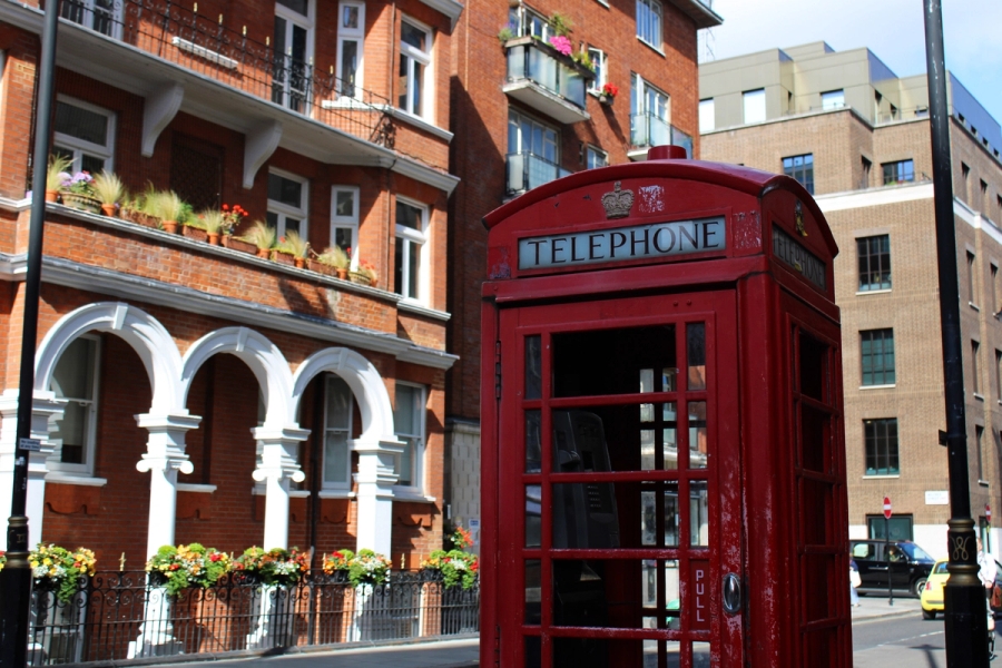 Red phonebooth.