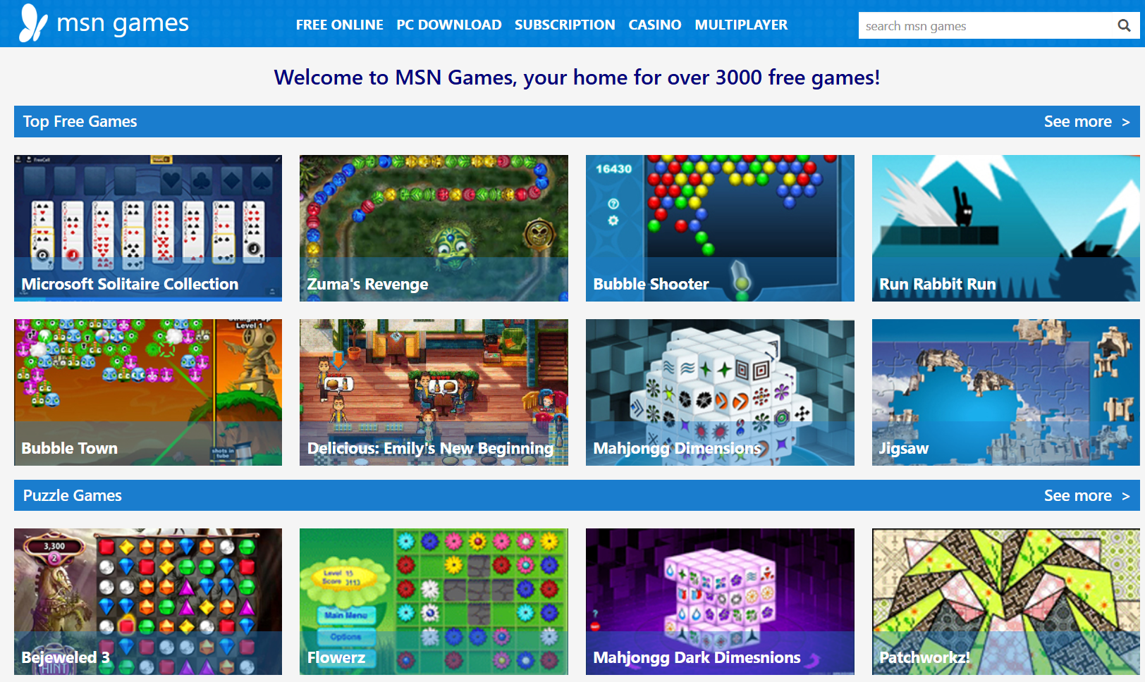 5 Best Free games that You Can Play on MSN