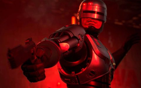 A shot of RoboCop in upcoming game RoboCop: Rogue City - Unfinished Business