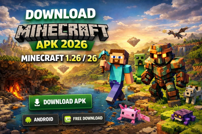 Download Minecraft apk 2026: Minecraft 1.26 / 26
