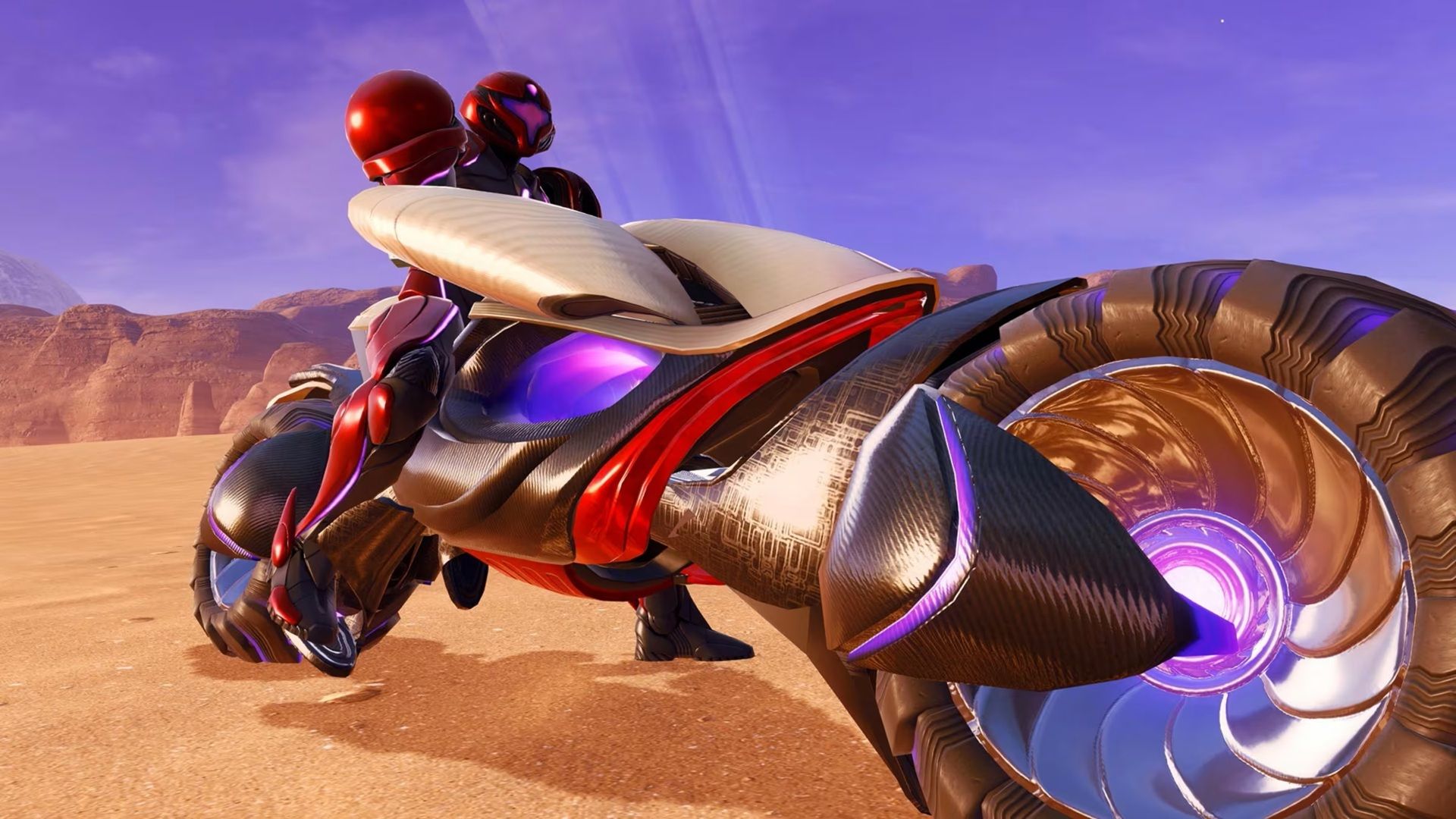 Samus on her bike in Metroid Prime 4: Beyond
