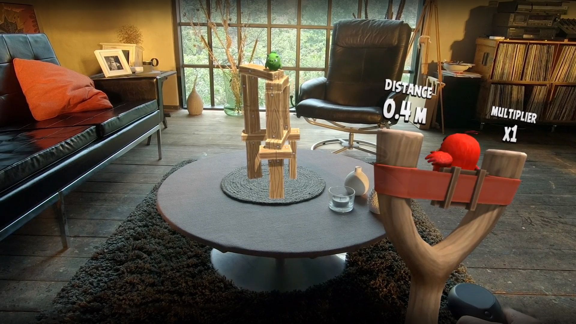The First Angry Birds In AR