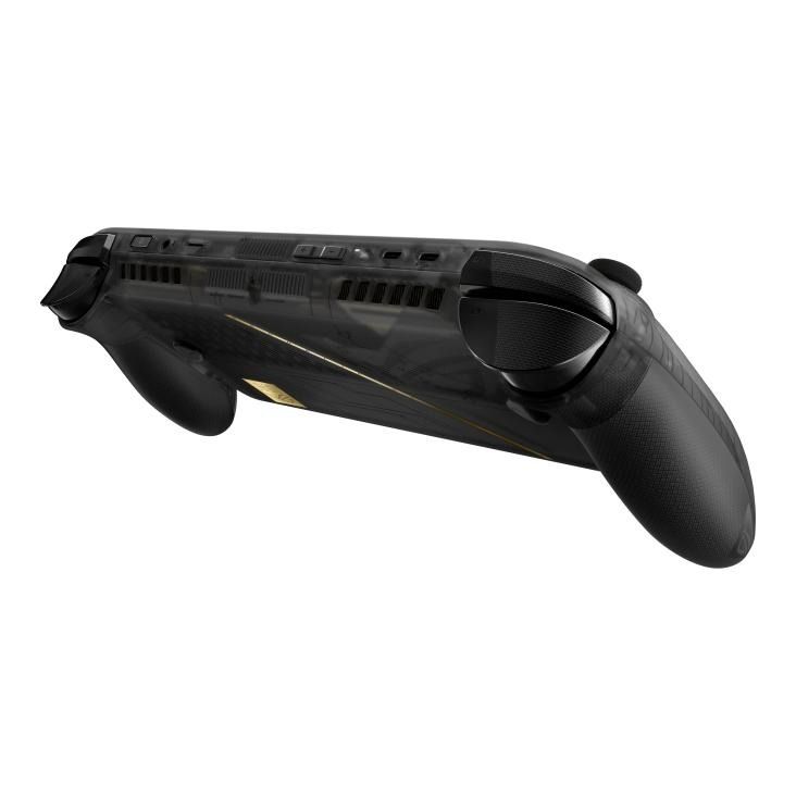 ASUS ROG Xbox Ally X20, top view showing shoulder buttons, triggers and cooling vents