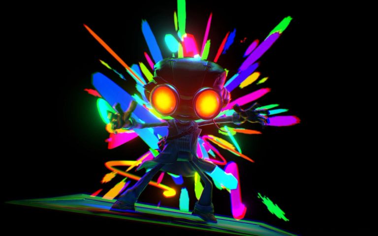 Raz looking flashy in Psychonauts 2