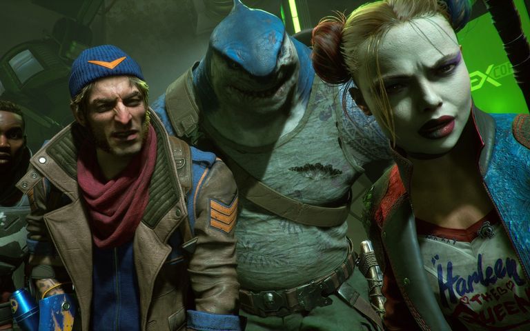 The four main characters in Suicide Squad: Kill the Justice League