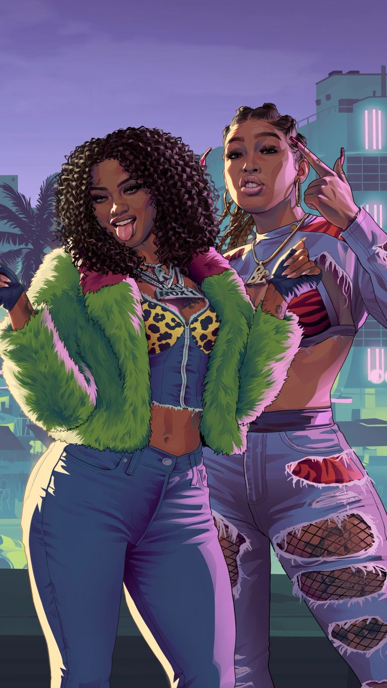 Bae-Luxe & Roxy — Real Dimez — official GTA 6 artwork