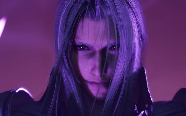 Sephiroth's face in Final Fantasy 7 Rebirth