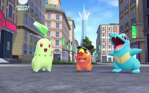Chikorita, Tepig, and Totodile in Pokemon Legends: Z-A