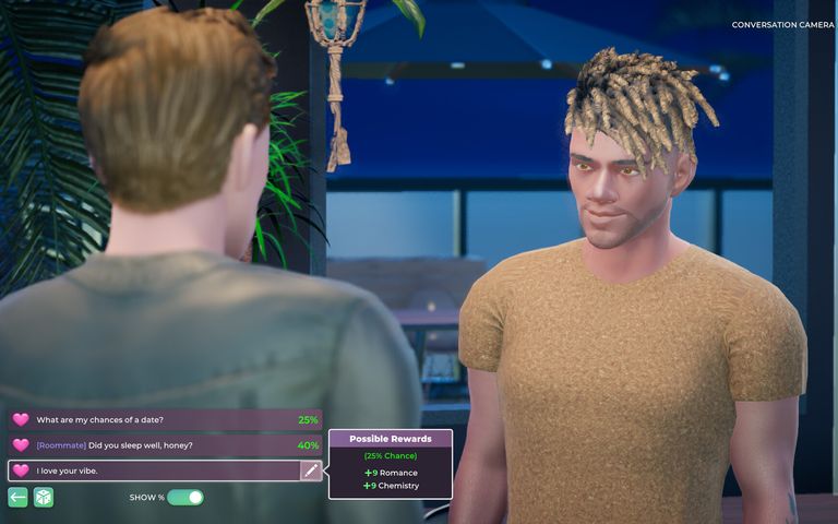 Two characters talking in Life By You