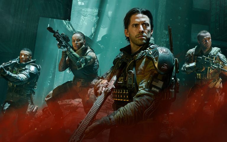 Four soldiers with guns in Call of Duty: Black Ops 7