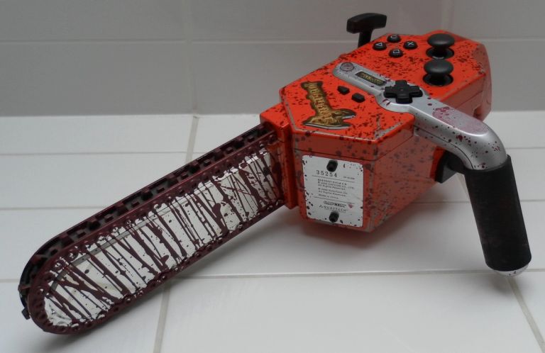 The Resident Evil Chainsaw accessory GameCube