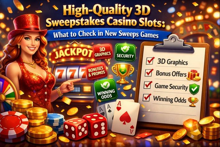 High-Quality 3D Sweepstakes Casino Slots: What to Check in New Sweeps Games